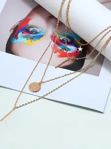 DressBerry Gold-Plated Layered Necklace