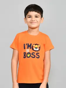 Lux Cozi Boys Printed Round Neck Pure Cotton T-shirt With Shorts