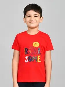 Lux Cozi Boys Printed Pure Cotton T-shirt With Shorts
