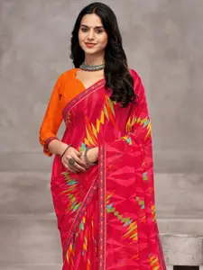Anouk Printed Pure Chiffon Saree