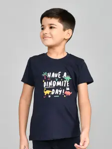Lux Cozi Boys Printed Pure Cotton T-shirt With Shorts