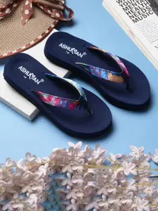 ASHUMAN Women Printed Thong Flip-Flops
