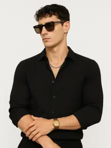 IKON FASHION Men Textured Original Casual Shirt