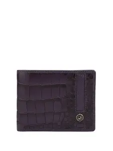 Da Milano Men Textured Leather Two Fold Wallet