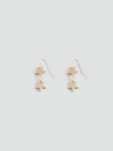 MANGO Star Shaped Drop Earrings