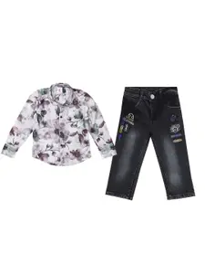 BAESD Boys Printed Shirt with Trousers