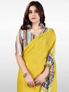 Saree mall Ethnic Motifs Printed Satin Sarees