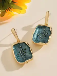 SALTY Pack of 2 Women Ritzy Black Luxury Gold Earring