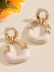 SALTY Pack of 2 Women Blush Luxury Gold Earring