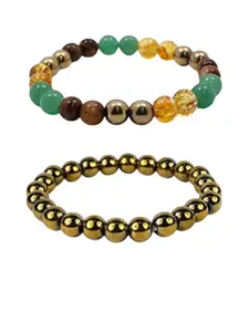 Sukhad Set Of 2 Crystal Bracelet