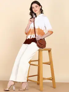 CORSICA Relaxed Fit Tie & Dyed Spread Collar Casual Shirt