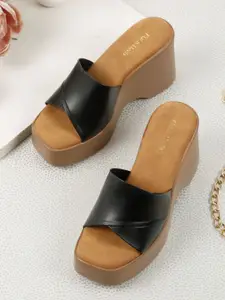 Flat n Heels Open Toe Wedge Sandals