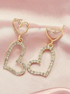 SALTY Pack of 2 Women Charming Heart Earrings