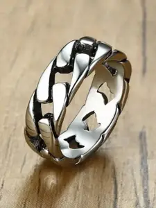 SALTY Pack of 2 Men Fier Silver Ring