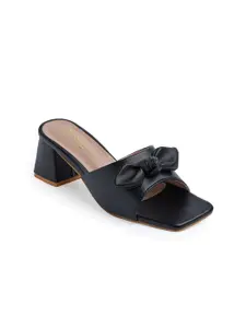 DressBerry Women Block Heel Open Toe Sandals with Bows