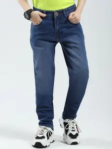 Monte Carlo Boys Slim Fit Mid-Rise Low Distress Light Fade Jeans