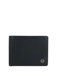 Da Milano Men Textured Leather Two Fold Wallet