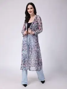 Moda Rapido Women Printed Longline Shrug