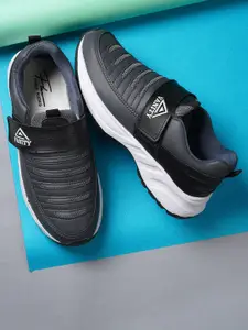 Spotwalk Men Textured Round Toe Velcro Casual Shoes