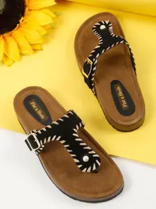 Flat n Heels Women T-Strap Flats