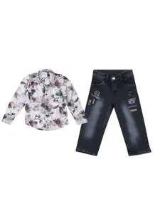 BAESD Boys Printed Shirt with Trousers