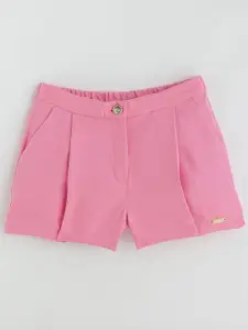 One Friday Girls  Regular Fit Solid Shorts
