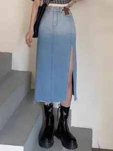 StyleCast x Revolte Side Slit Straight Midi Skirt