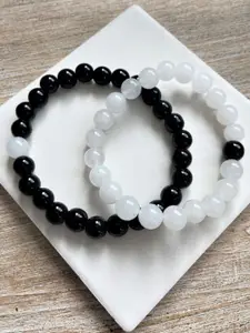 Sukhad Set Of 2 Crystals Bracelet