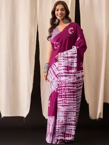 Anouk Batik Pure Cotton Block Print Saree