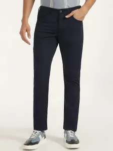 Blackberrys Men Relaxed Fit Mid-Rise Cotton Trousers