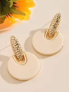 SALTY Set Of 2 - Nirvana White And Gold Drop Earring