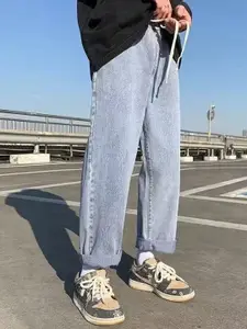 The Roadster Lifestyle Co Men Straight Fit Cotton Mid-Rise Heavy Faded Jeans