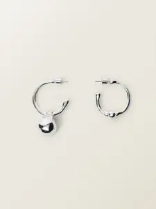 MANGO Asymmetrical Design Half Hoop Earrings