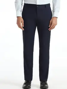 Blackberrys Men Textured Formal Trousers