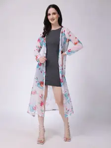 Moda Rapido Women Printed Longline Shrug