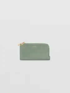 MANGO Women Faux Leather Short Card Holder