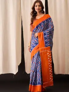 Anouk Ethnic Motifs Pure Cotton Ikat Saree