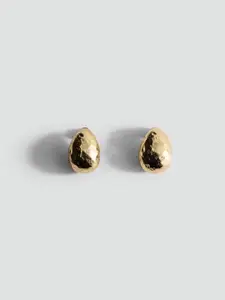 MANGO Teardrop Shaped Textured Studs