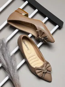 DressBerry Women Textured Party Block Pumps with Bows