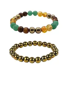 Sukhad Set Of 2 Crystal Bracelet