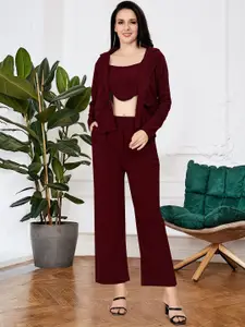 SRUTVA FASHION Top, Jacket & Trousers Co-Ord Set
