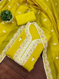 Peachmode Embroidered Unstitched Dress Material