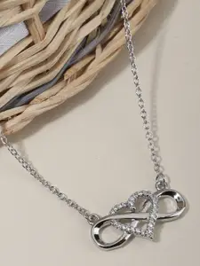 Bishty Fashion Rhodium-Plated Necklace