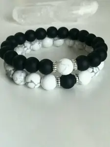 Sukhad Set Of 2 Crystal Bracelet