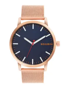 Killer Men Brass Printed Dial & Straps Analogue Watch KL25-5A