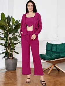 SRUTVA FASHION Top, Jacket & Trousers Co-Ord Set