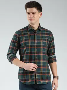 Monte Carlo Tartan Checks Regular Fit Casual Shirt