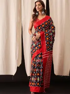 Anouk Pure Cotton Ikat Saree