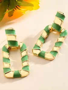 SALTY Pack of 2 Women Gleaming Earthy Luxury Gold Earring