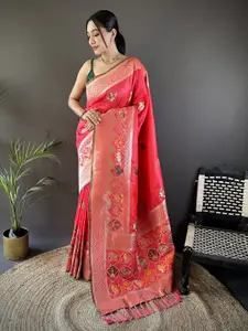 LeeliPeeri Designer Ethnic Motifs Woven Design Zari Saree